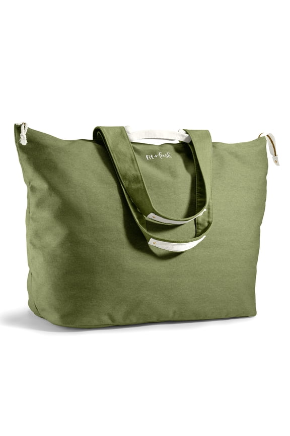 All The Things XL Tote Bag, Travel & Overnight Bag, Olive