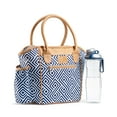 Fit + Fresh Beechwood Large Lunch Bag for Women, Insulated Lunch Tote