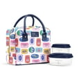 thumbnail image 1 of Fit + Fresh Bloomington Womens Lunch Bag, Insulated Lunch Box With Containers, Assorted Sardine, 1 of 7