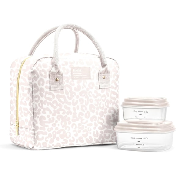 Fit & Fresh 7039CX3542 Bloomington Lunch Bag Kit - Feline Fine Ivory