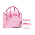 thumbnail image 1 of Fit + Fresh Bloomington Womens Lunch Bag, Insulated Lunch Box With Containers, Pink Doodle Hearts, 1 of 6
