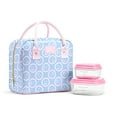 thumbnail image 1 of Fit + Fresh Bloomington Womens Lunch Bag, Insulated Lunch Box With Containers, Smiles Bubble Gum, 1 of 7