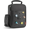 thumbnail image 1 of Fit + Fresh Charm Insulated Lunch Bag For Kids, Boys+Girls With Shoe Charm Slots, Black, 1 of 6