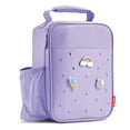 thumbnail image 1 of Fit+Fresh Charm Insulated Lunch Bag For Kids, Boys+Girls With Shoe Charm Slots, Purple, 1 of 5
