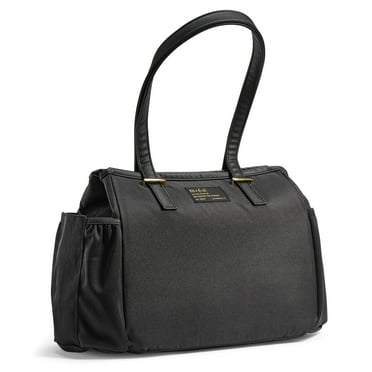 Fit & Fresh Copley Lunch Bag for Women, Large Insulated Tote, Black