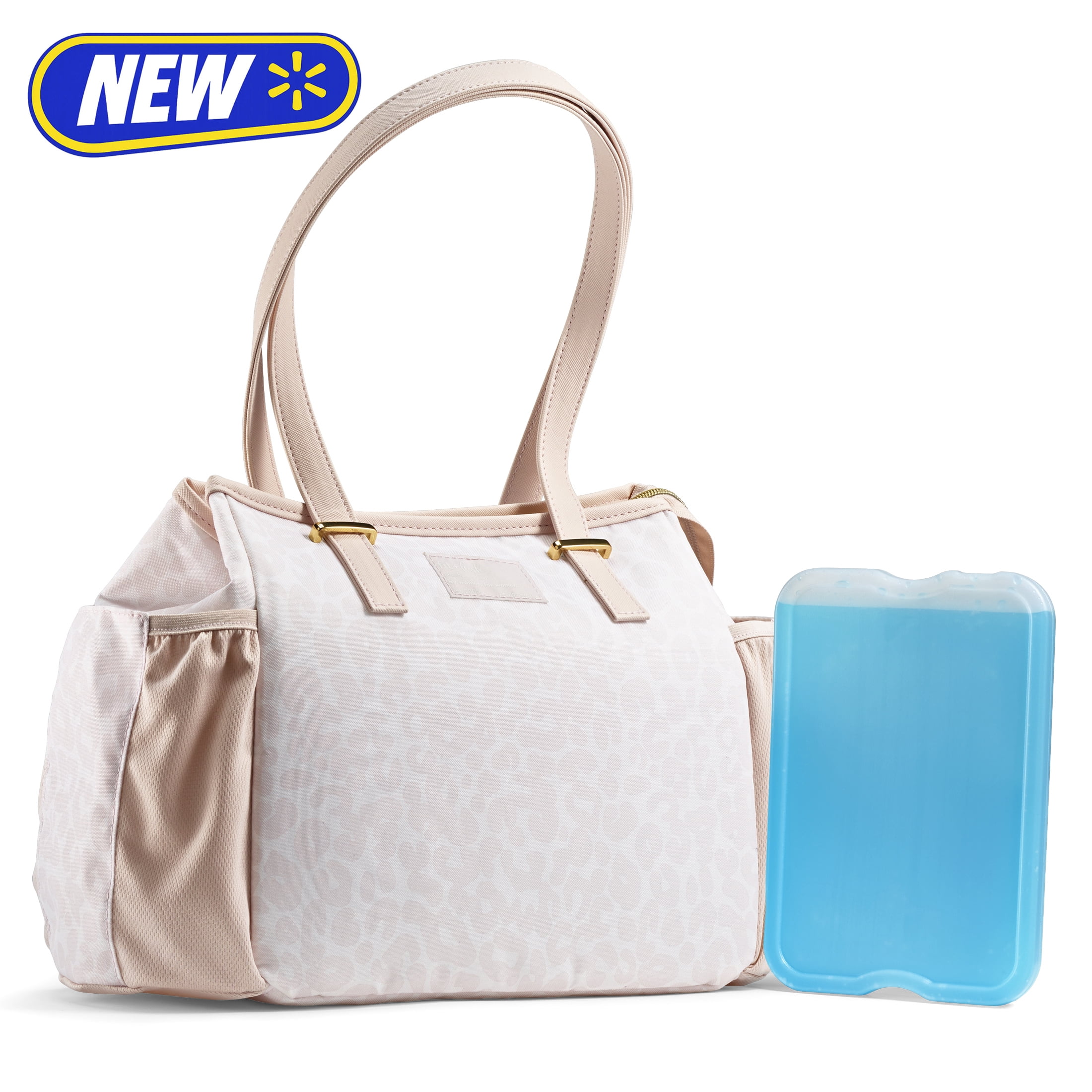 Fit + Fresh Copley Insulated Lunch Bag for Women, Ivory Leopard Print