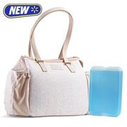 Fit + Fresh Copley Insulated Lunch Bag for Women, Ivory Leopard Print
