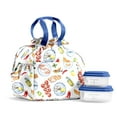 thumbnail image 1 of Fit + Fresh Cromwell Women's Lunch Bag, Cinch Closure Lunch Box With Containers, Alfresco, 1 of 9