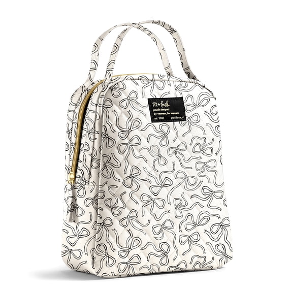 Fit & Fresh Evelyn Quilted Lunch Bag for Women, Large Lunch Tote ...