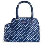 Fit & Fresh Laketown Lunch Bag for Women, Large Insulated Lunch Tote, Reusable Bag for Work, Includes Containers and XL Slim Ice Navy