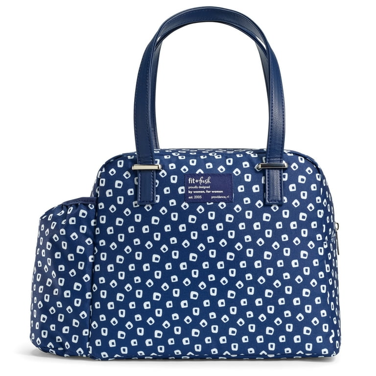 Fit Fresh Laketown Lunch Bag for Women, Large Insulated Lunch