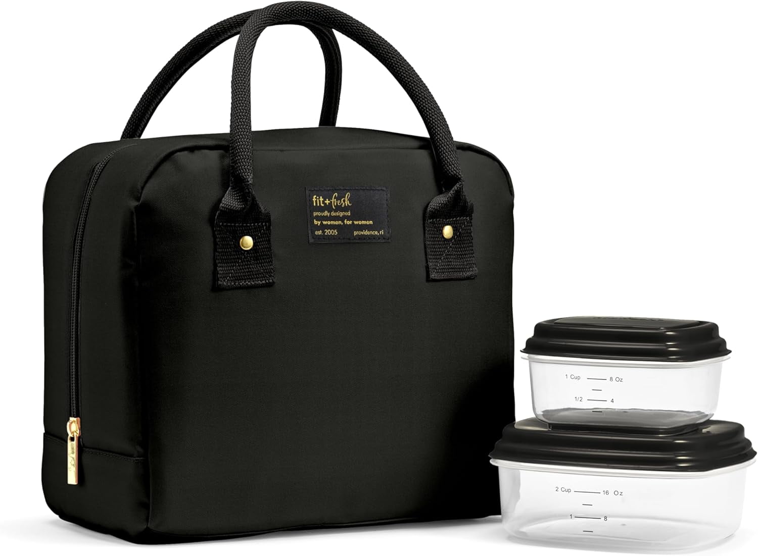 Fit & Fresh 7039CX2181 Bloomington Lunch Bag Kit - Black