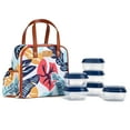 thumbnail image 1 of Fit+Fresh Insulated Lunch Bag For Women, Leakproof, With Containers, Wichita Bag Cloud, 1 of 20