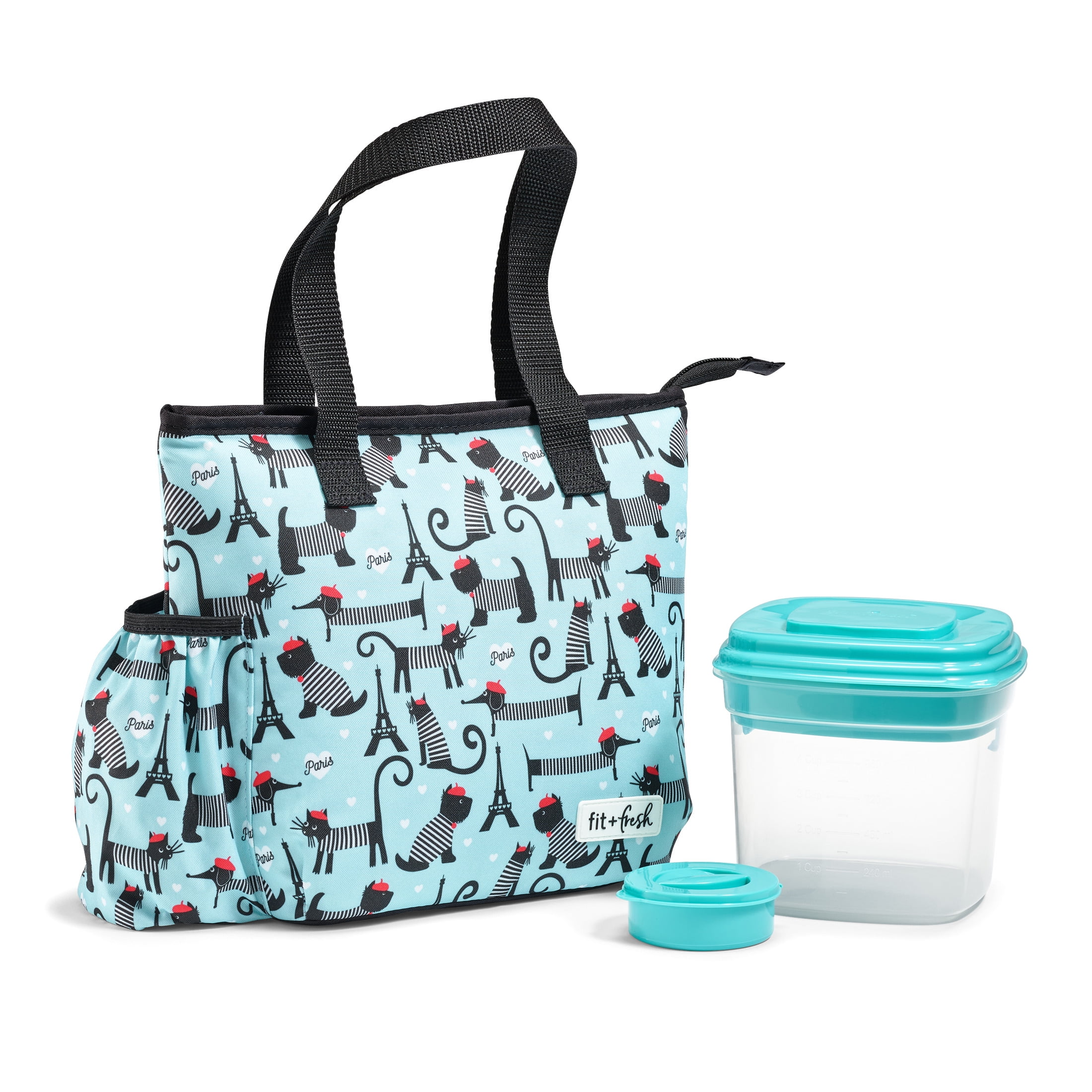  Womens Lunch Bag w/ Small Vitamin Box & Large Water