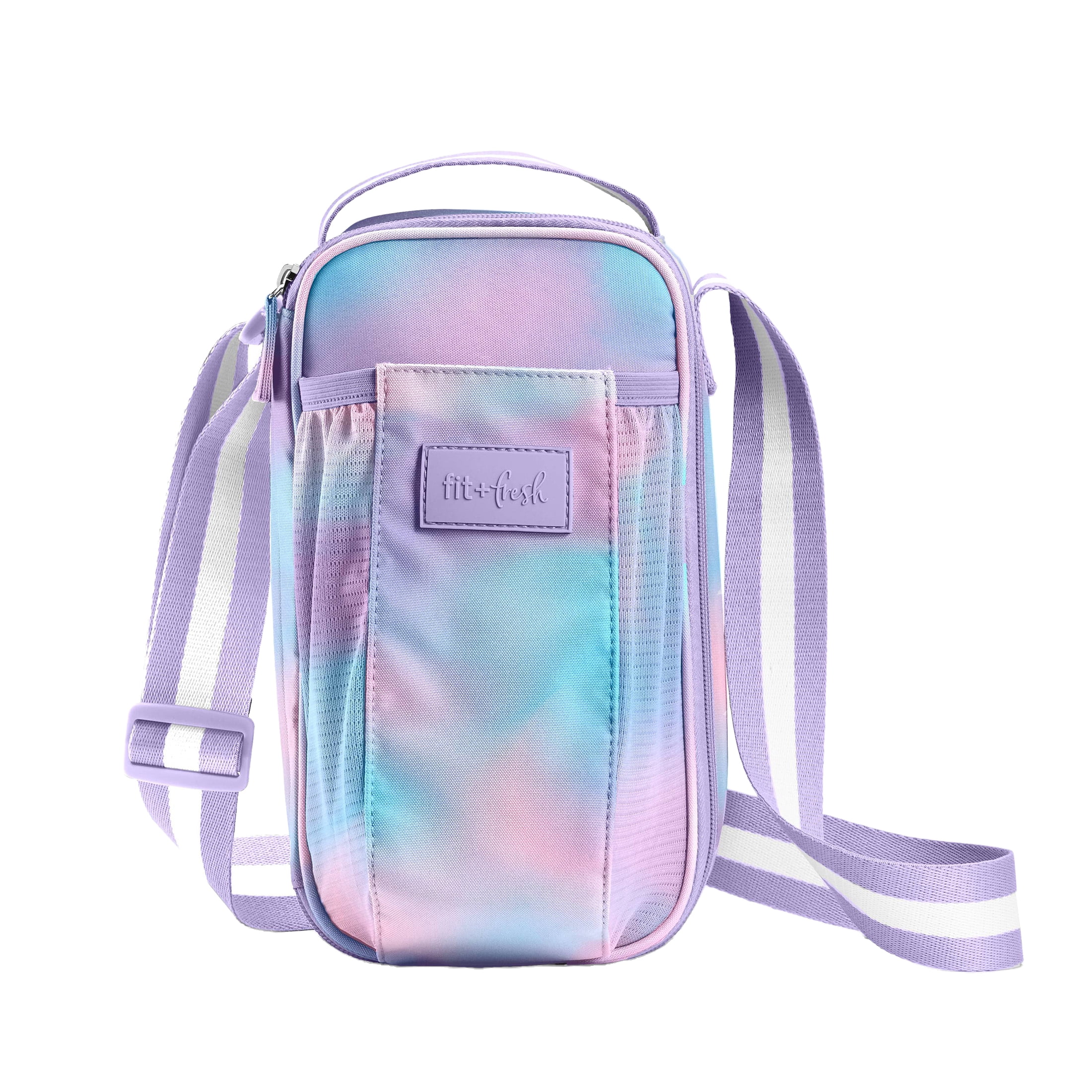 Fit + Fresh Nina Water Bottle Bag, Insulated Crossbody Lunchbox