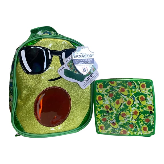 Fit & Fresh Novelty Insulated Lunch Box, Strawberry, Unisex, Polyester, 11 x 8 x 6 in