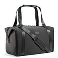 thumbnail image 1 of Fit & Fresh Premium Neoprene Weekender Bag, Travel Bag Trolley Sleeve, Carry on Duffel Bags, Black, 1 of 7