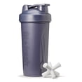 thumbnail image 1 of Fit & Fresh Shaker Bottle, Leak Proof 24 oz Sports Blender Bottle for Supplement Shakes, Dark Blue, 1 of 7