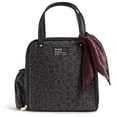 thumbnail image 1 of Fit & Fresh Wichita Women's Large Insulated Lunch Bag with Fashion Scarf, Cheetah Black, 1 of 17