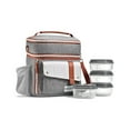 thumbnail image 1 of Fit + Fresh Wickenden Insulated Leather Reusable Lunch Bag, 1 of 7