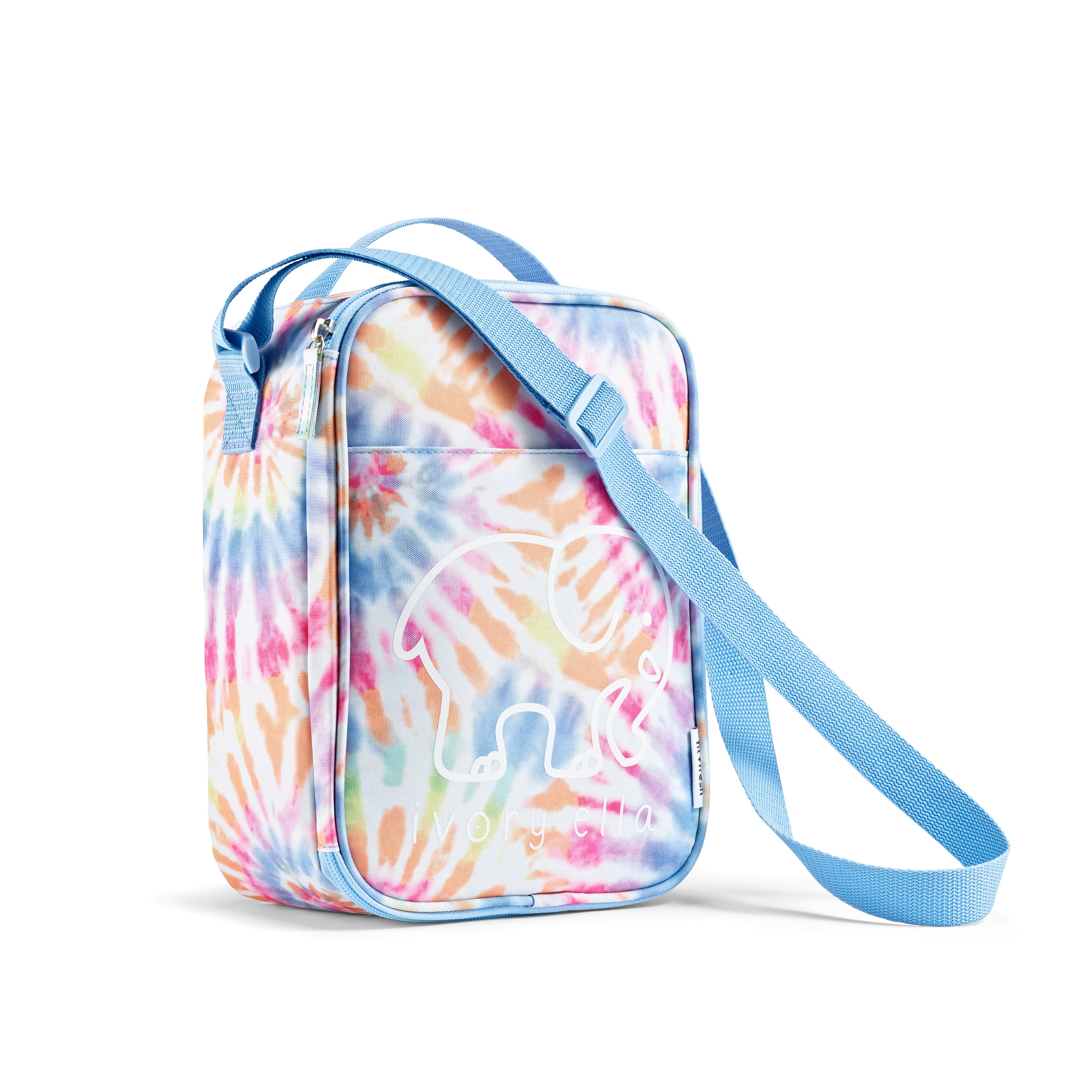 Fit Fresh x Ivory Ella Ryane Insulated Cross Body Sling Lunch Bag Tie Dye Swirl Soft Sided Reusable Lunch Bag Walmart