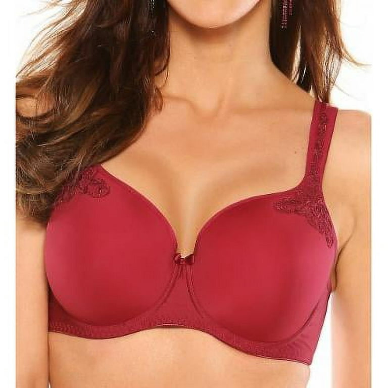Fit Fully Yours DEEP RED Maxine Contour Underwire Bra, US 46H, UK 46FF 