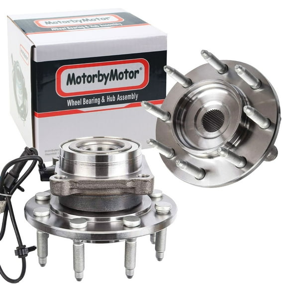 Fit GMC Sierra 1500 2500, Yukon XL 2500 Front Hub Bearing, Chevrolet Avalanche 2500 Silverado 1500 2500 Suburan 2500 Wheel Bearing Hub Assembly(2 Pack) w/ABS, 8 Lugs 2WD RWD, Replace 515086