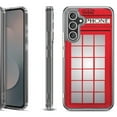 thumbnail image 1 of Shockproof Protective Phone Case Cover for Samsung Galaxy S25 FE, by OneToughShield - Phone Booth Red, 1 of 5