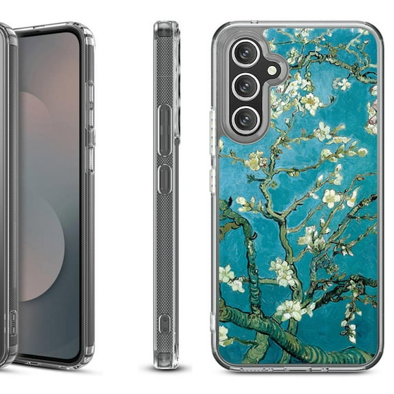 Shockproof Protective Phone Case Cover for Samsung Galaxy S25 FE, by OneToughShield - Almond Blossom