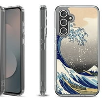 Shockproof Protective Phone Case Cover for Samsung Galaxy S25 FE, by OneToughShield - Great Wave