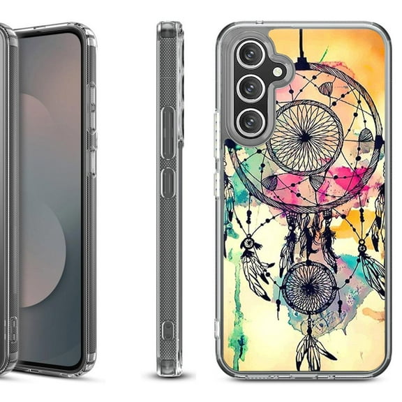 Shockproof Protective Phone Case Cover for Samsung Galaxy S25 FE, by OneToughShield - Dream Catcher Color
