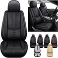 thumbnail image 1 of Fit for HONDA ACCORD CROSSTOUR 2011 Seat Cover, Black Car Seat Covers, Leather Front two seats With Lumbar Support Beautify Interior, Protect Car Seats, 1 of 7