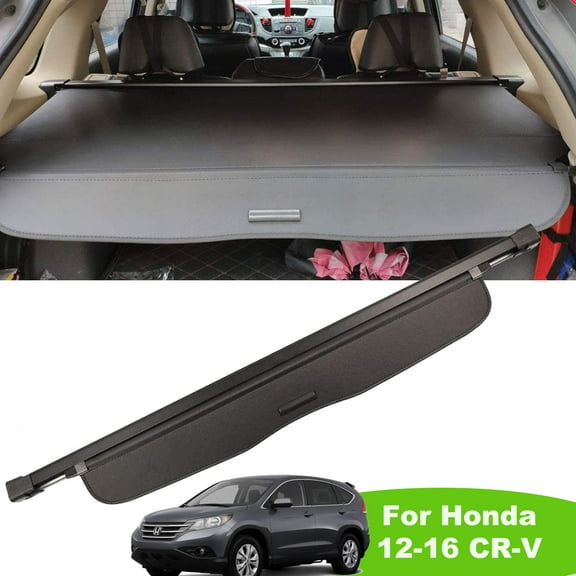 Fit Honda CR-V 2012 2013 2014 2015 2016 Cargo Cover for Honda CRV 2012-2016 SUV Accessories Factory Style Black Retractable Rear Trunk Security Shield Shade Cover