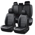 thumbnail image 1 of Fit for Hyundai Elantra 2020, Black Car Seat Covers, PU Leather 360° Full Coverage Seat Set Scratch & Wear Resistant Easy to Clean & Maintain, Airbag-Compatible, 1 of 9