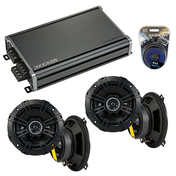 Fit Isuzu Trooper II 1985-1992 Speaker Replacement Kicker (2) DSC5 & CX300.4 Amp - Factory Certified