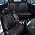thumbnail image 1 of Fit for JEEP GRAND CHEROKEE 2013 Seat Cover, Red Lines Car Seat Covers, Waterproof Faux Leather 5 Seats Full Set Easy to Clean and Install Beautify Interior, Protect Car Seats, 1 of 9