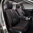 thumbnail image 1 of Fit for Jaguar S-type 2000 Seat Cover, Faux Leather 5 Piece Full Set Waterproof Beautify Interior, Red Edge Car Seat Covers, Beautify the Interior of Old Cars, 1 of 9