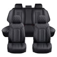 thumbnail image 1 of Fit for Jeep Wrangler 2025, Premium Leather 5 Seats Full Set Retain Seatbelt Port Suitable for All Seasons, Black Car Seat Covers, Only 4 Doors, Airbag-Compatible, 1 of 6