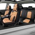 thumbnail image 1 of Fit for Kia 95% Car Models,Waterproof Artificial Leather Car Seat Protectors,Protecting the Car's Original Seats,(Front and Rear Seats)Seat Cover for Cars(Luxury,Black+Orange), 1 of 7