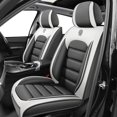 thumbnail image 1 of Fit for Kia 95% Car Models,Waterproof Artificial Leather Car Seat Protectors,Protecting the Car's Original Seats,(Front Seats)Seat Cover for Cars(Gray+White), 1 of 6