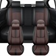 thumbnail image 1 of Fit for Kia 98% Models,Full Set Car Seat Protectors,Protecting the Car's Original Seats,Waterproof Synthetic Leather Car Seat Covers,Airbag Compatibility(With Two Pillows,Brown+Black), 1 of 6