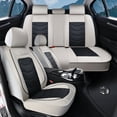 thumbnail image 1 of Fit for Kia Forte5 2017 Seat Cover, Waterproof Leather Full Set of 5 Seats Easy to Clean and Install Suitable for All Seasons, Gray Car Seat Covers, Pet Car Seat Covers, 1 of 9
