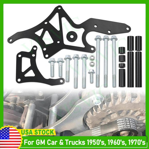 Fit LS Engine Serpentine Bracket Alternator Power Steering Pump Swap Conversion