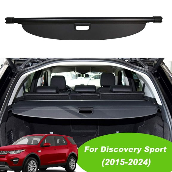Fit Land Rover Discovery Sport 2015 2016 2017 2018 2019 Cargo Cover for LR Discovery Sport Accessories Retractable Rear Trunk Cover Privacy Security Shield Shade, Black