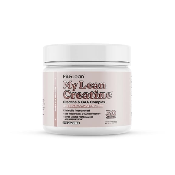 Fit & Lean Creatine Powder For Women, Unflavored, 30 Servings, 7.2 oz