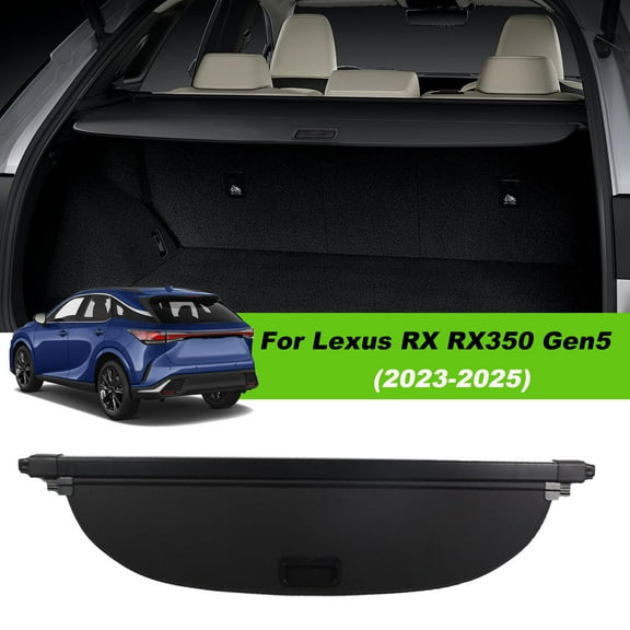 Fit Lexus RX RX 350 2023-2025 Retractable Cargo Cover for 2023 2024 2025 Lexus RX RX 350 Suv Rear Trunk Privacy Shade Accessory Black