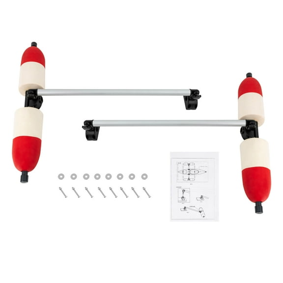 Fit Marine Boat Kayak Canoe PVC Stabilizer System Pair 2x Outrigger Arms Fishing 5*5*11in for the Boat