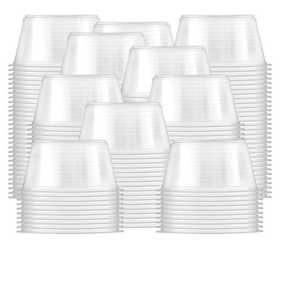 Fit Meal Prep 2500 Pack 3.25 oz BPA Free Condiment Cups No Lids, Disposable Jello Shots Containers, Small Dipping Sauce Cups, Plastic Ramekins in Bulk, Stackable Souffle Cups for Sample, Portioning