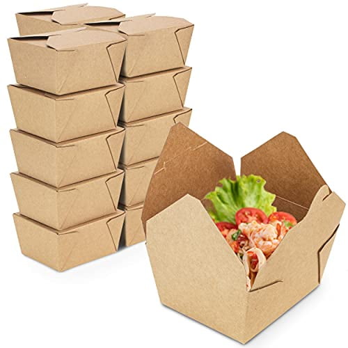 Fit Meal Prep 36 Pack 30 oz Disposable Chinese Take Out Containers