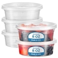 thumbnail image 1 of Fit Meal Prep 40 Pack 8 oz Deli Containers with Lids,Leakproof Quart Containers with Lids, Clear Plastic Food Storage Container with Lid, Microwave Freezer Safe Meal Prep Container, 1 of 7